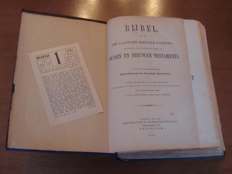 Hollndische Bibel - Bijbel de gansche heilige Schrift - Amsterdam 1905
