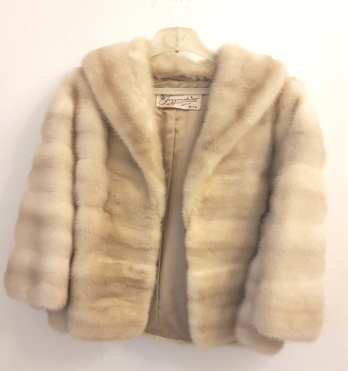 Nerz Bolero silbergrau Foggensteiner Wien Gr. 40