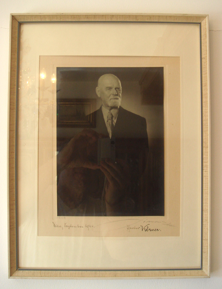 Theodor Krner, original Fotografie & eigenhndige Unterschrift